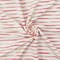 Doll Pink-White-Beige Stripe Stretch Jersey Knit Fabric By the Yard